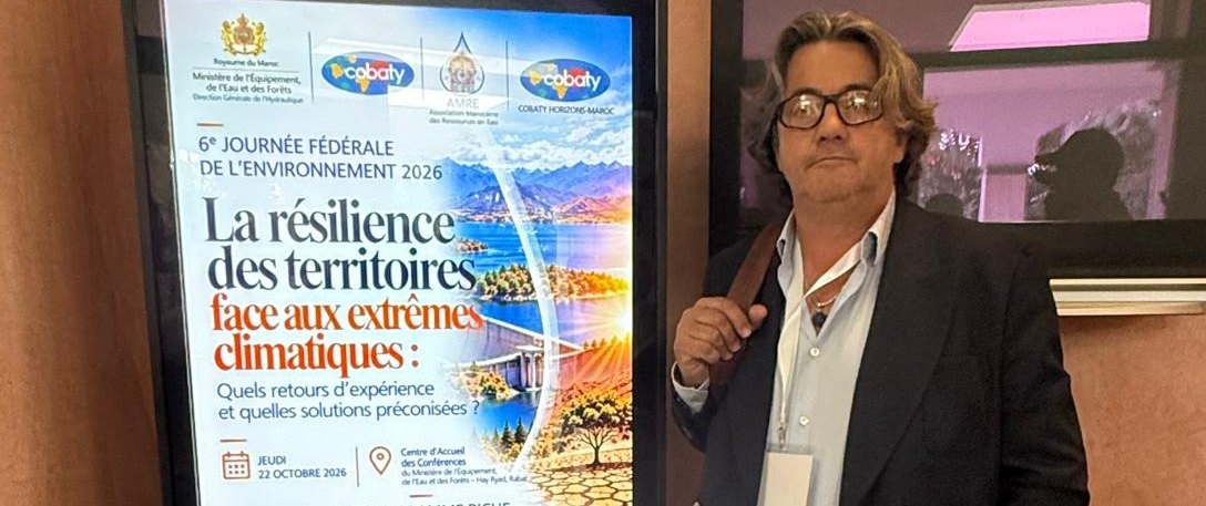 Eric Gibaja, directeur général d'A6, à la 6e Journée fédérale de l'environnement de Cobaty, le 22 octobre 2026 à Rabat